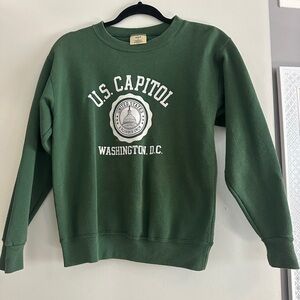 dark green Washington D.C. crewneck sweatshirt
